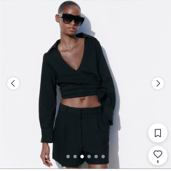 NWOT ZARA knotted crop top - Picture 4 of 6